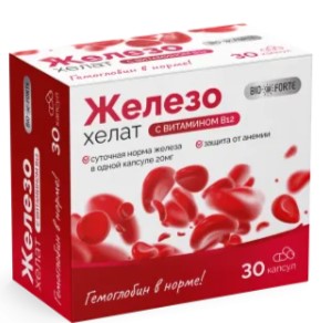 BIOFORTE ЖЕЛЕЗО+ВИТАМИН В12 капс. №30