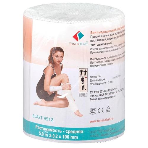 БИНТ ЭЛАСТИЧНЫЙ ВР ТОНУС 10см х 5м
