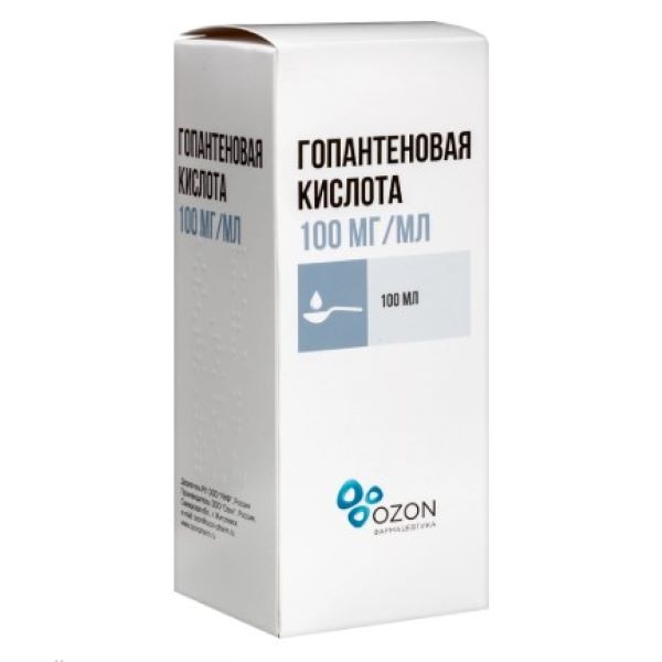 ГОПАНТЕНОВАЯ КИСЛОТА р-р внутр. 100 мг/мл фл. 100 мл