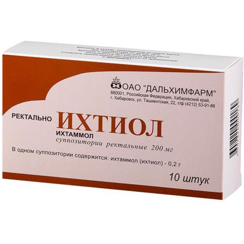 ИХТИОЛ супп. рект. №10