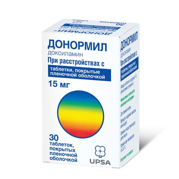 ДОНОРМИЛ табл. п/о плен. 15 мг №30