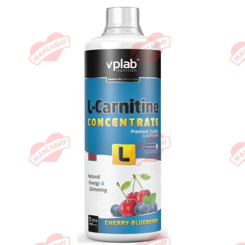 VPLAB L-КАРНИТИН конц. для пригот. р-ра внутрь вишня/черника фл. 1 000 мл