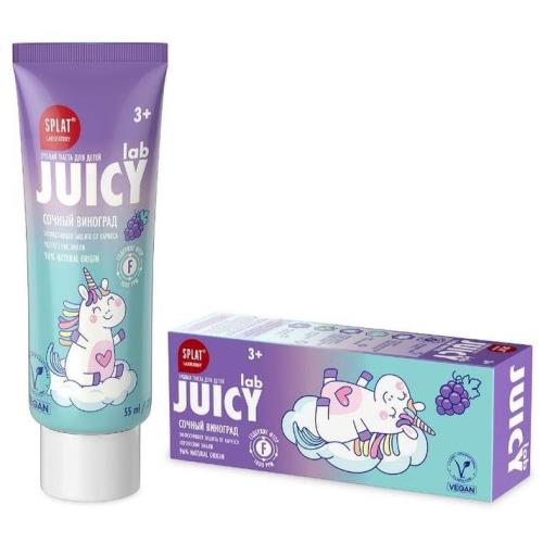 СПЛАТ JUICY LAB ЗУБНАЯ ПАСТА ДЕТСКАЯ 55 мл виноград