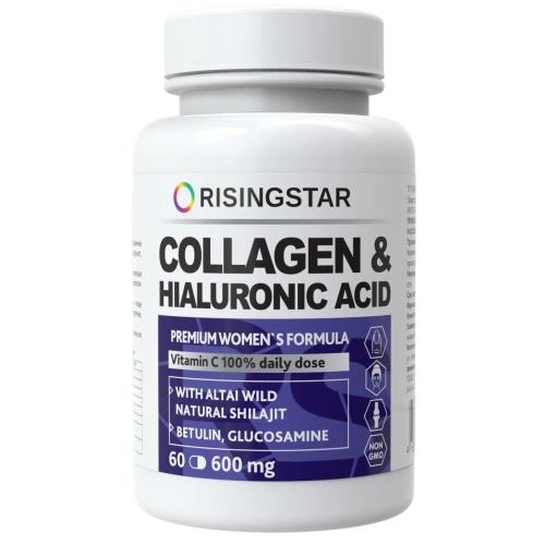 RISINGSTAR МУМИЕ С КОЛЛАГЕНОМ И ГИАЛУРОНОВОЙ КИСЛОТОЙ капс. №60