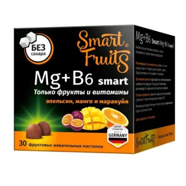 SMART FRUITS MG+B6 СМАРТ пастилки №30