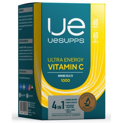 UESUPPS УЛЬТРА ЭНЕРДЖИ ВИТАМИН С табл. №60
