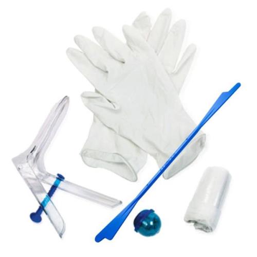 НАБОР ГИНЕКОЛОГИЧЕСКИЙ ЮНОНА №2М+ (зеркало, шпатель, пеленка, перчатки, бахилы)