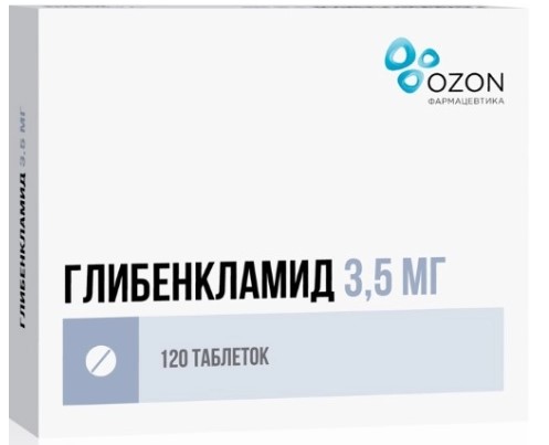 ГЛИБЕНКЛАМИД ОЗОН табл. 3,5 мг №120
