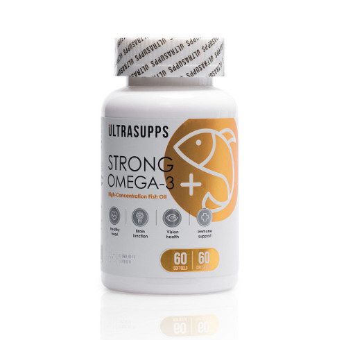 ULTRASUPPS СТРОНГ ОМЕГА-3 капс. №60