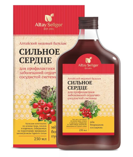АЛТАЙСКИЙ БАЛЬЗАМ МЕДОВЫЙ сильное сердце 250 мл