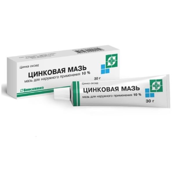 ЦИНКОВАЯ МАЗЬ БИОСИНТЕЗ 10% туба 30 гр