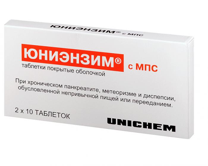 ЮНИЭНЗИМ с МПС табл. №20