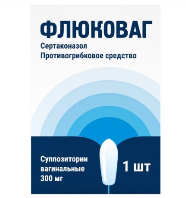 ФЛЮКОВАГ супп. вагин. 300 мг №1