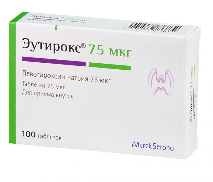 ЭУТИРОКС табл. 75 мкг №100