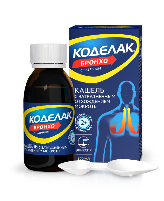 КОДЕЛАК БРОНХО С ЧАБРЕЦОМ эликсир фл. 100 мл
