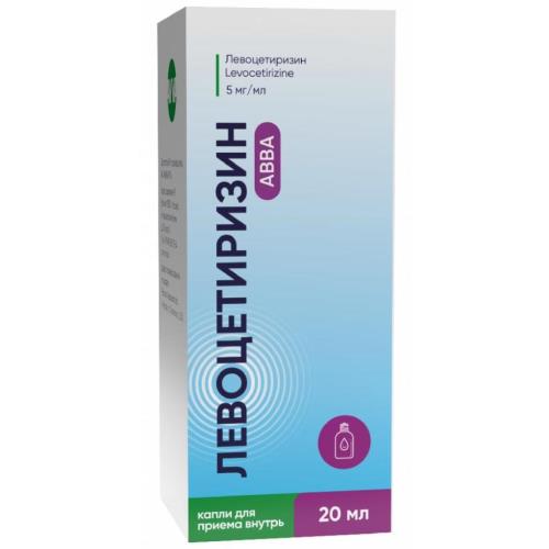 ЛЕВОЦЕТИРИЗИН АВВА РУС капли внутр. 5 мг/мл фл. 20 мл