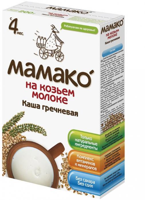 МАМАКО КАША НА КОЗЬЕМ МОЛОКЕ гречневая 200 гр