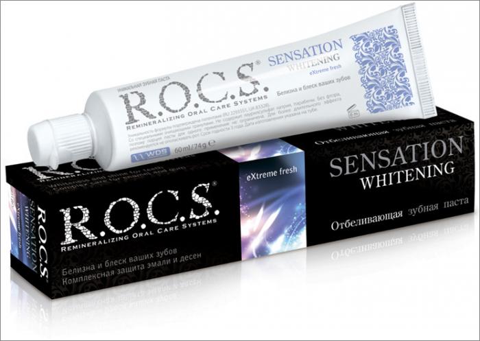 РОКС СЕНСАЦИОННОЕ ОТБЕЛИВАНИЕ ЗУБНАЯ ПАСТА 74 гр