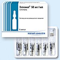 ЭГЛОНИЛ р-р д/инъекц. 50 мг/мл амп. 2 мл №6