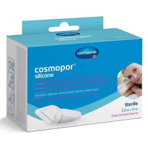 ПОВЯЗКА САМОКЛЕЮЩАЯСЯ СТЕРИЛЬНАЯ ХАРТМАНН COSMOPOR SILICONE 5см х 7,2см №5