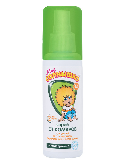 МОЕ СОЛНЫШКО СПРЕЙ ОТ КОМАРОВ 100 мл с 3 мес
