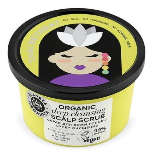 ПЛАНЕТА ОРГАНИКА HAIR SUPER FOOD СКРАБ ДЛЯ КОЖИ ГОЛОВЫ 330 мл супер очищение
