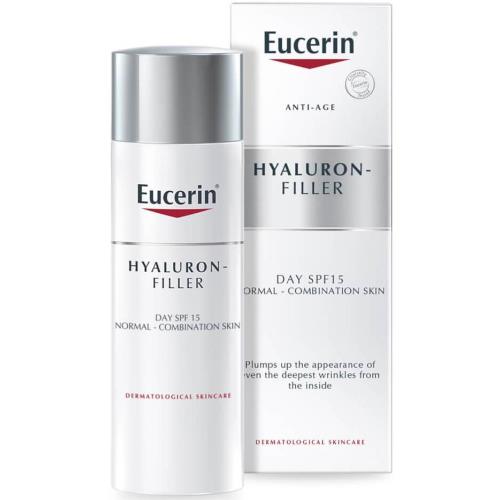 ЭУЦЕРИН HYALURON-FILLER КРЕМ СОЛНЦЕЗАЩИТНЫЙ 50 мл SPF15 дневной для норм. и комбин. кожи