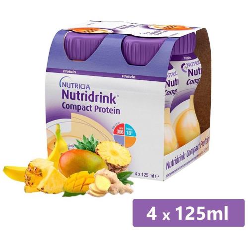 НУТРИДРИНК КОМПАКТ ПРОТЕИН СМЕСЬ ДЛЯ ЭНТЕР. ПИТАНИЯ имбирь/тропические фрукты 125 мл №4