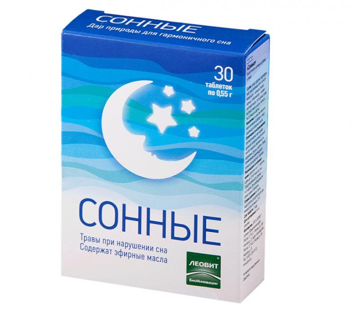 ЛЕОВИТ СОННЫЕ ТРАВЫ табл. №30