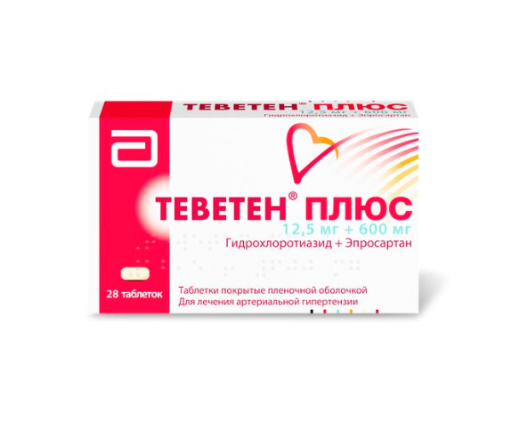 ТЕВЕТЕН ПЛЮС табл. п/о плен. №28