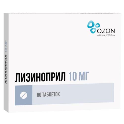ЛИЗИНОПРИЛ ОЗОН табл. 10 мг №60