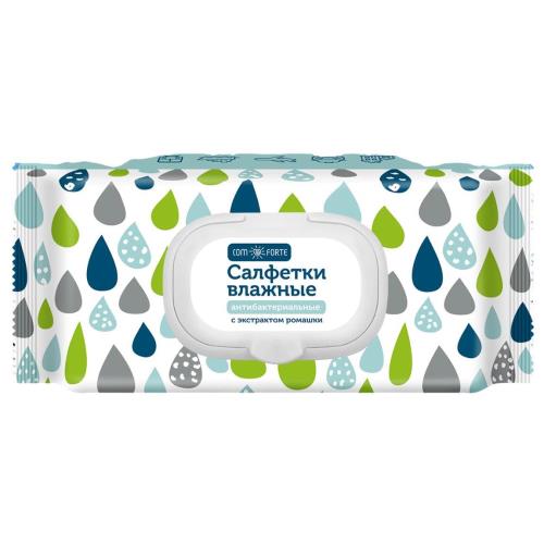 COMFORTE САЛФЕТКИ ВЛАЖНЫЕ с экстрактом ромашки №120