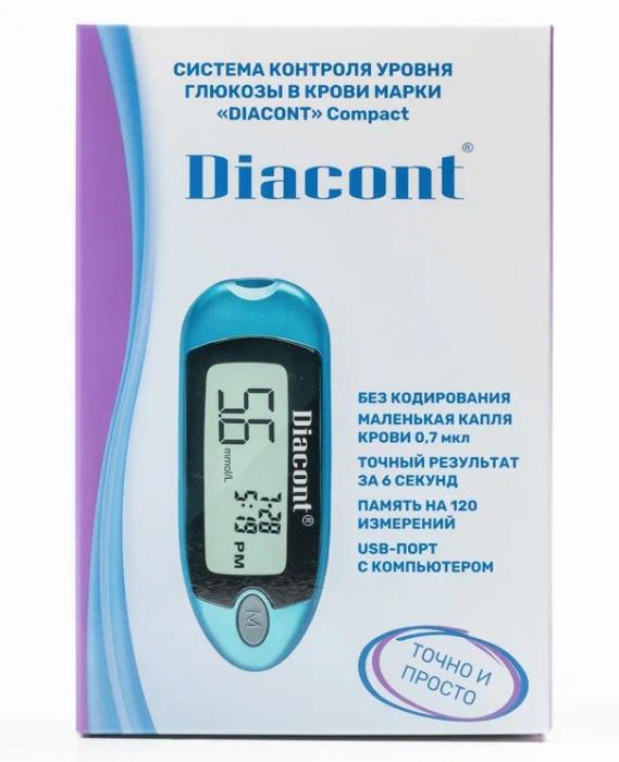 ДИАКОНТ ГЛЮКОМЕТР КОМПАКТ + тест-полоски №10