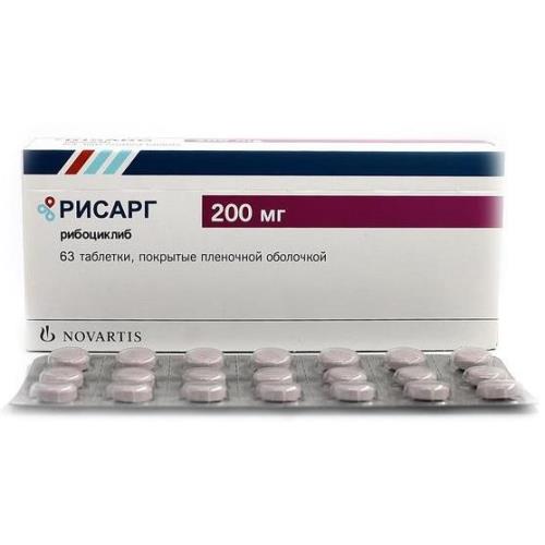 РИСАРГ табл. п/о 200 мг №63