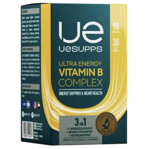 UESUPPS УЛЬТРА ЭНЕРДЖИ ВИТАМИН В КОМПЛЕКС капс. №90