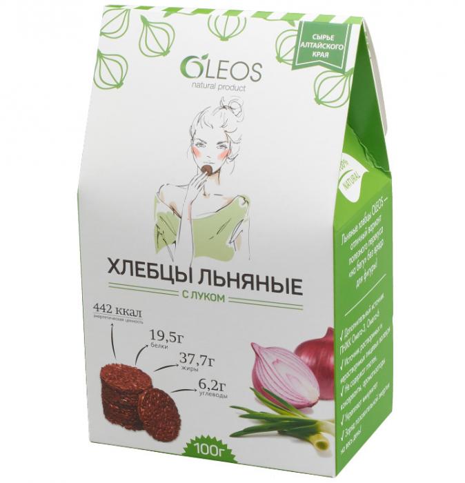 ОЛЕОС ХЛЕБЦЫ ЛЬНЯНЫЕ с луком 100 гр