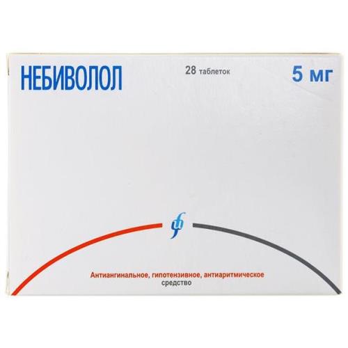 НЕБИВОЛОЛ ИЗВАРИНО ФАРМА табл. 5 мг №28