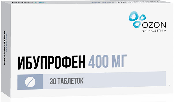ИБУПРОФЕН ОЗОН табл. п/о плен. 400 мг №30