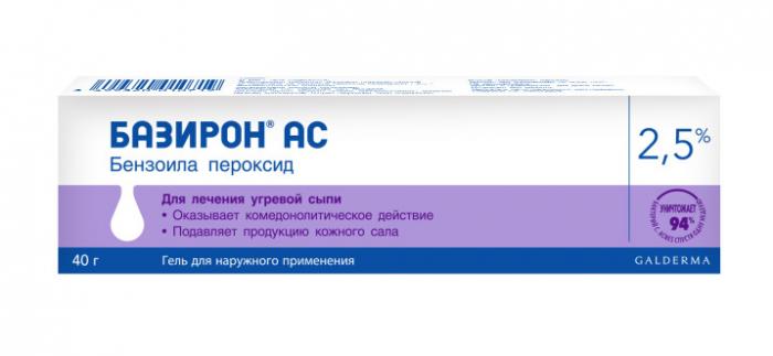 БАЗИРОН АС гель 2,5% 40 гр
