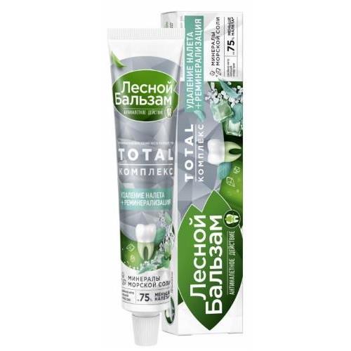 ЛЕСНОЙ БАЛЬЗАМ ЗУБНАЯ ПАСТА 75 мл двойная мята