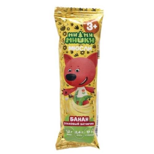 МИ-МИ-МИШКИ БАТОНЧИК ЗЛАКОВЫЙ банан 24 гр