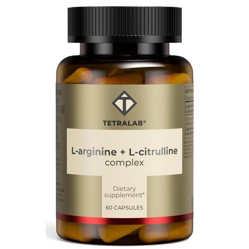 TETRALAB КОМПЛЕКС L-АРГИНИН + L-ЦИТРУЛЛИН капс. №60