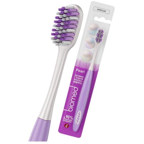 БИОМЕД (BIOMED) PEARL WHITE ЗУБНАЯ ЩЕТКА средняя