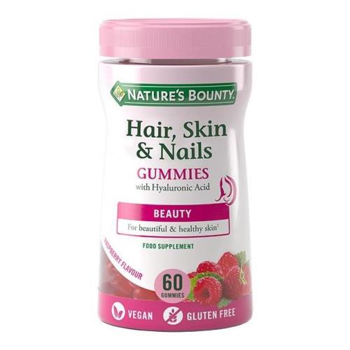 НЭЙЧЕС БАУНТИ (NATURE`S BOUNTY) ВОЛОСЫ КОЖА НОГТИ пастилки №60
