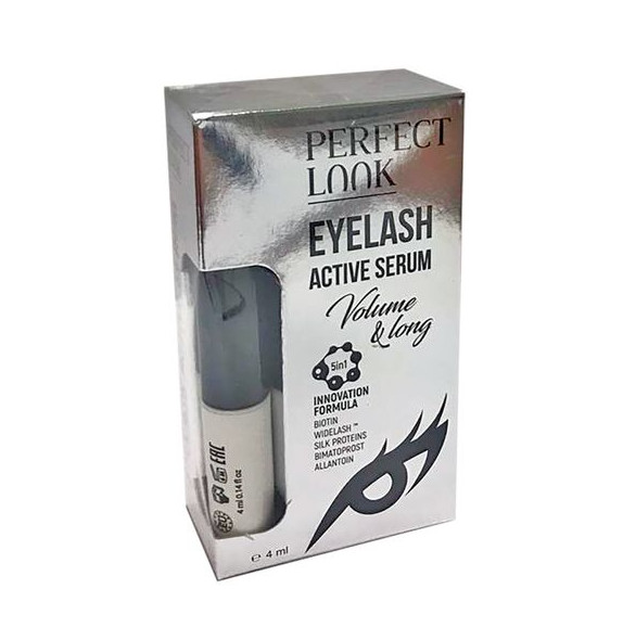 PERFECT LOOK СЫВОРОТКА ДЛЯ РЕСНИЦ 4 мл увеличение объема и длины