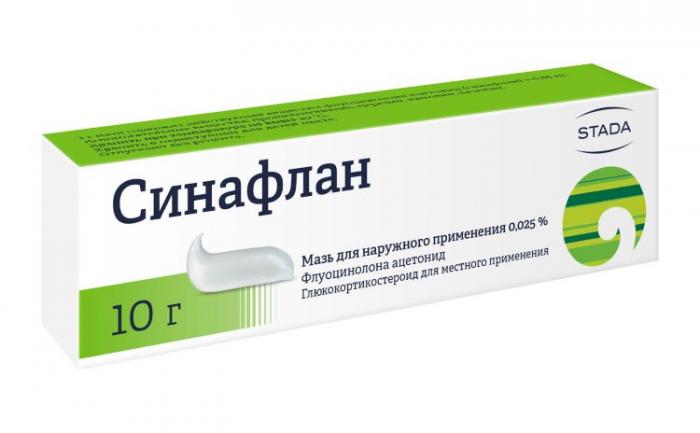 СИНАФЛАН НИЖФАРМ мазь 0,025% туба 10 гр