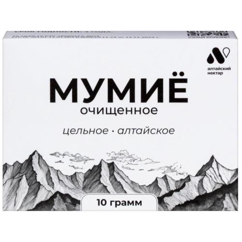 МУМИЕ ОЧИЩЕННОЕ АЛТАЙСКИЙ НЕКТАР 10 гр