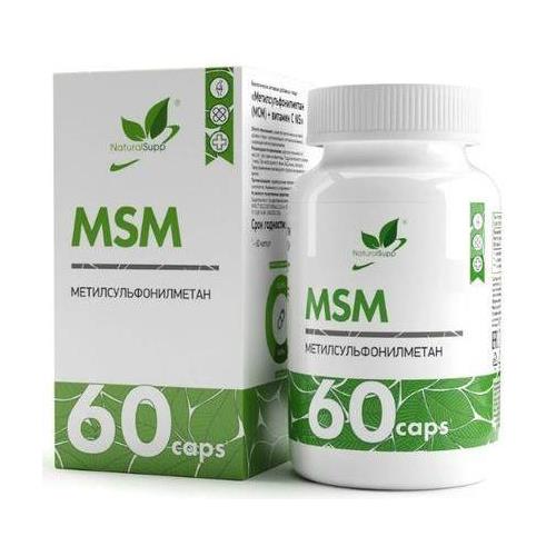 NATURALSUPP МЕТИЛСУЛЬФОНИЛМЕТАН (МСМ)+ВИТ. С капс. №60
