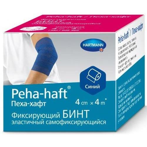 БИНТ ФИКСИРУЮЩИЙ PEHA-HAFT ХАРТМАНН синий 4см х 4м