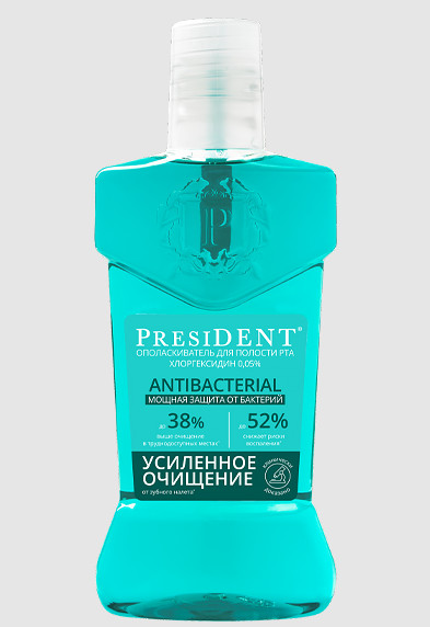 ПРЕЗИДЕНТ АНТИБАКТЕРИАЛЬНАЯ ОПОЛАСКИВАТЕЛЬ ДЛЯ ПОЛОСТИ РТА 400 мл